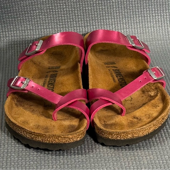 Birkenstock Women's Mayari BF Electric Metallic Magenta Sandals Size 7 US 38 EU - Picture 3 of 9